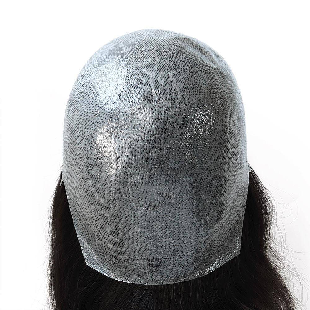 14" ihmisen hiuksista valmistettu täysi polyskin-juutalaisperuukki naisille