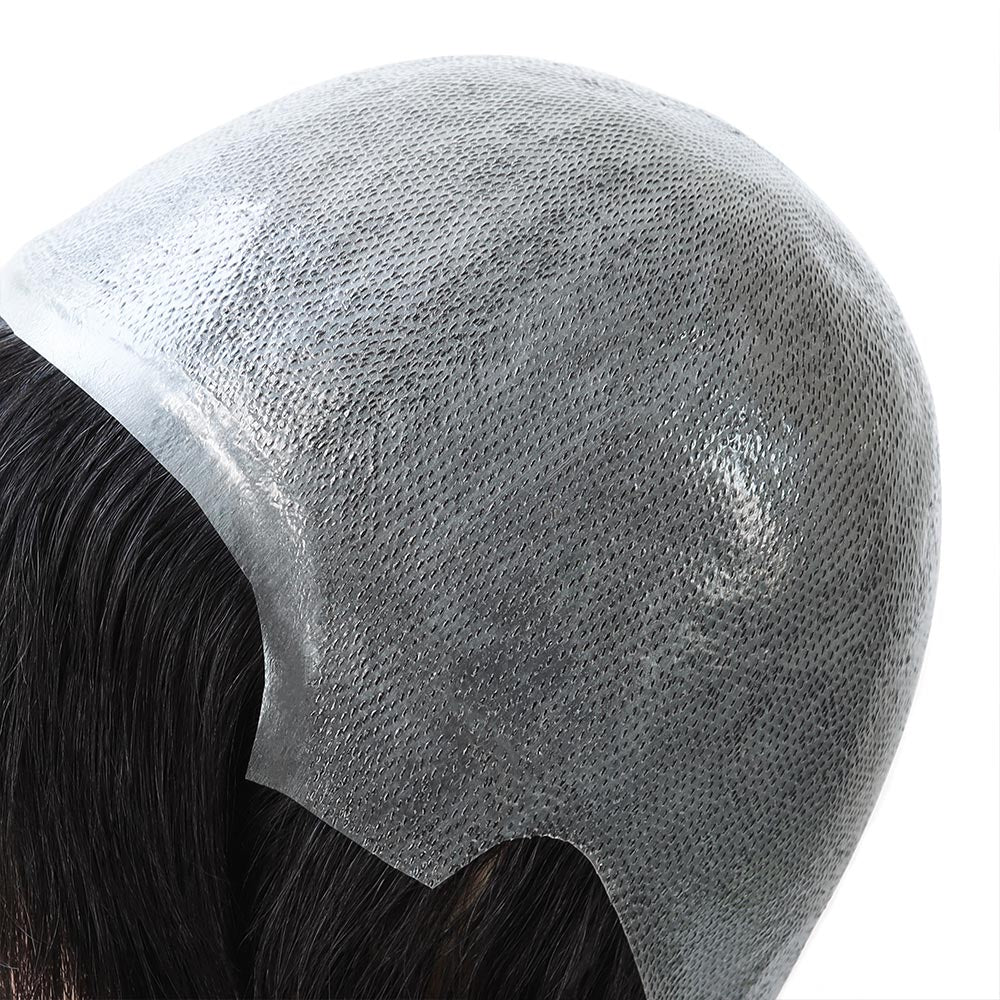 14" ihmisen hiuksista valmistettu täysi polyskin-juutalaisperuukki naisille