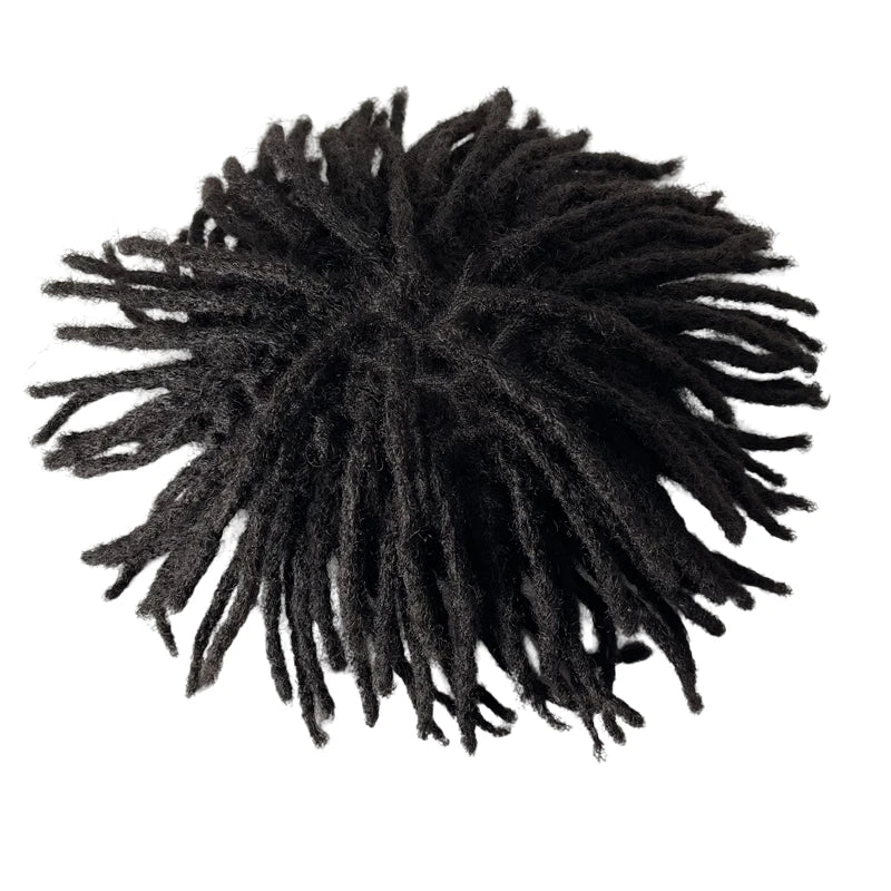 Brazil szűz emberi hajból készült fekete tál fazonú raszta pótrész 8x10 teljes csipke paróka férfiaknak