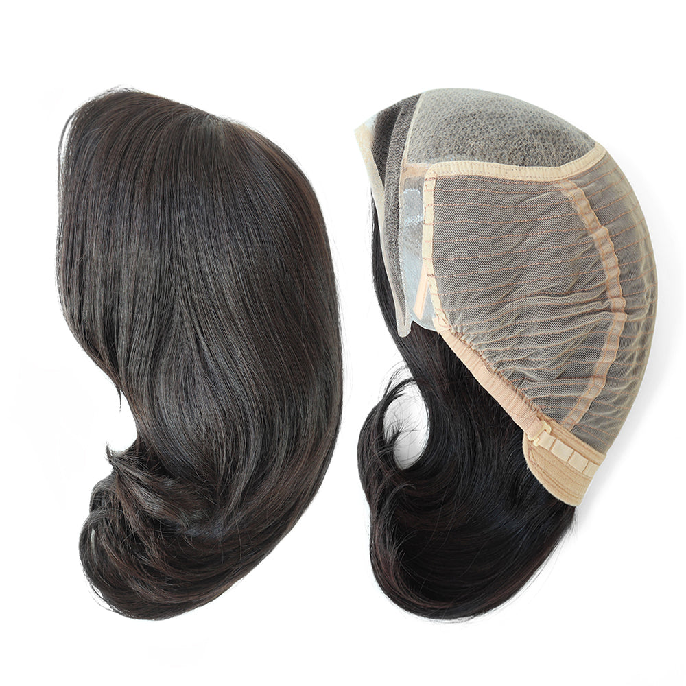 Jomfruhår paryk, injiceret blonde, jødisk paryk til kvinder