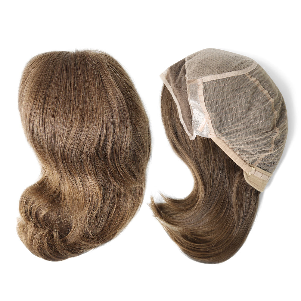 Jomfruhår paryk, injiceret blonde, jødisk paryk til kvinder