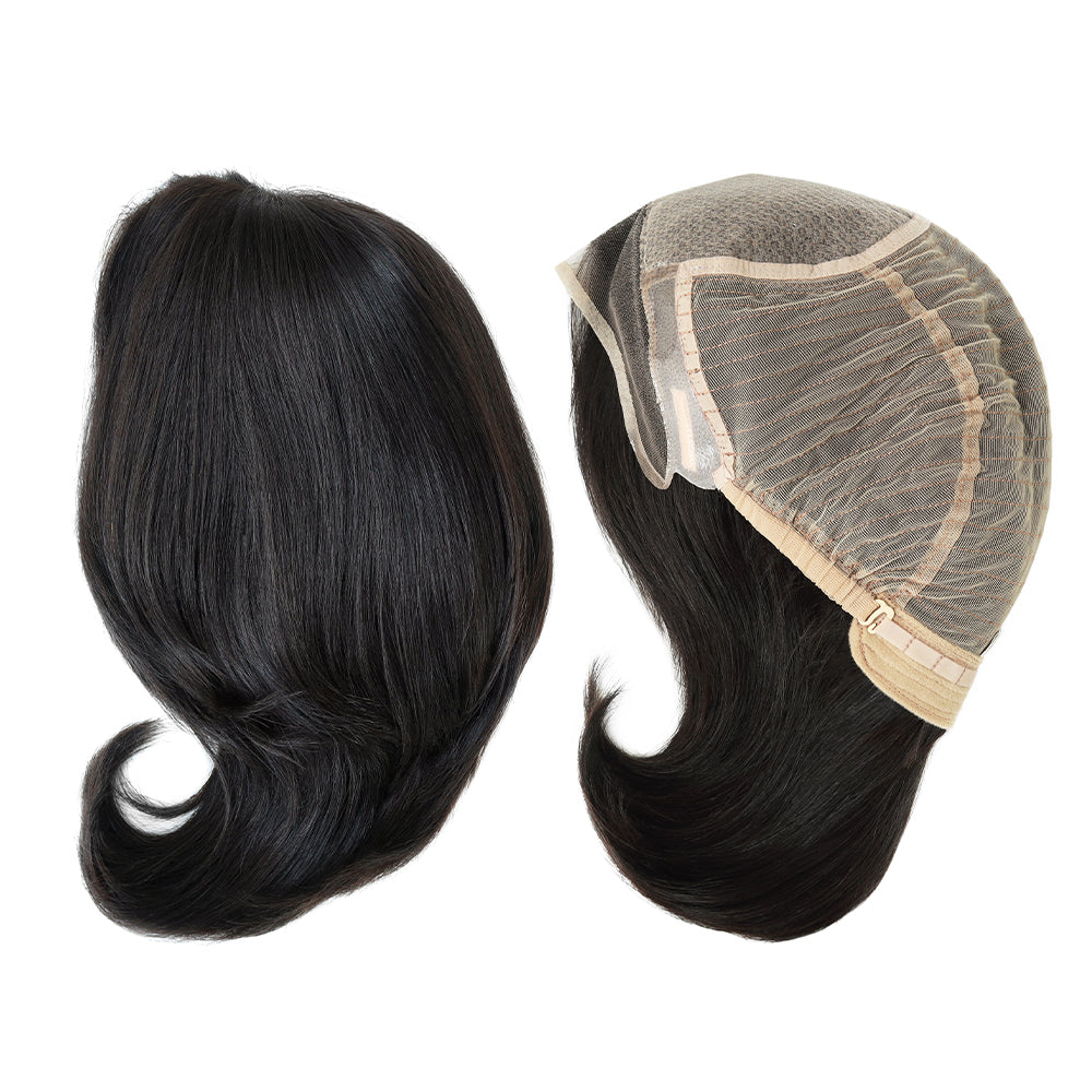 Jomfruhår paryk, injiceret blonde, jødisk paryk til kvinder