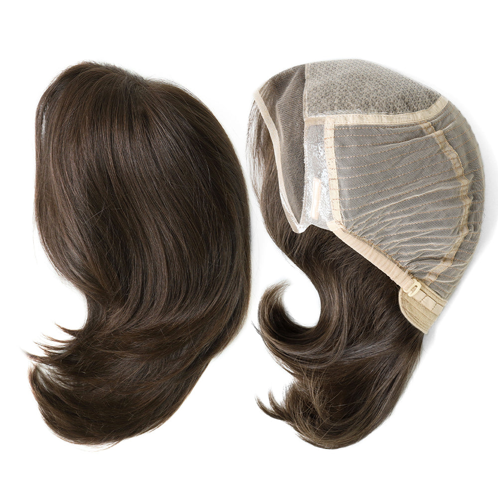 Jomfruhår paryk, injiceret blonde, jødisk paryk til kvinder