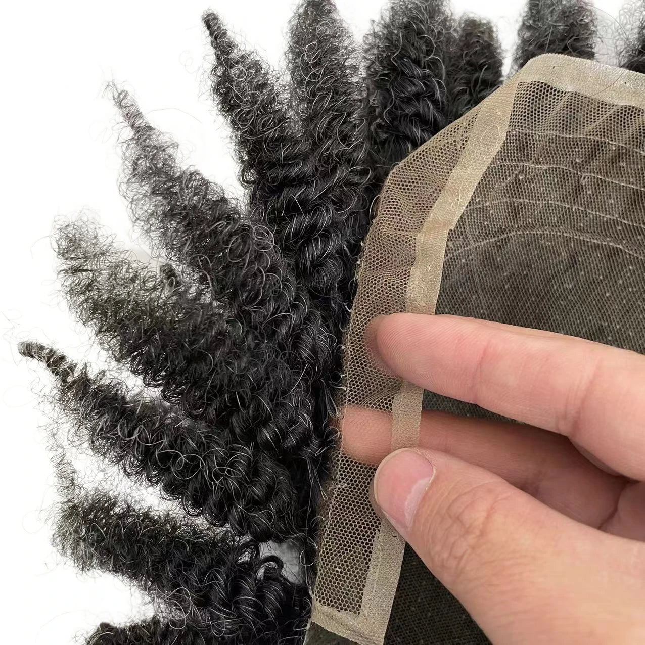 Foxtail afro Q6 toupee blondeenhed til kvinder