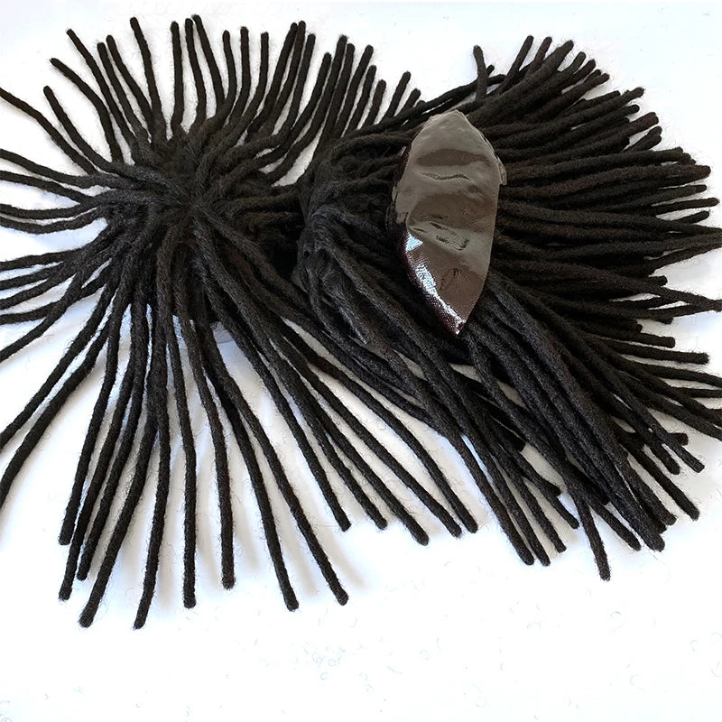 Systemy włosów z dredami z ludzkich włosów na skórze dla czarnych mężczyzn