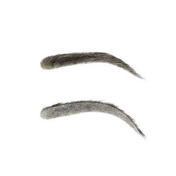 Ekte menneskehår øyenbryn injeksjon PU falske øyenbryn