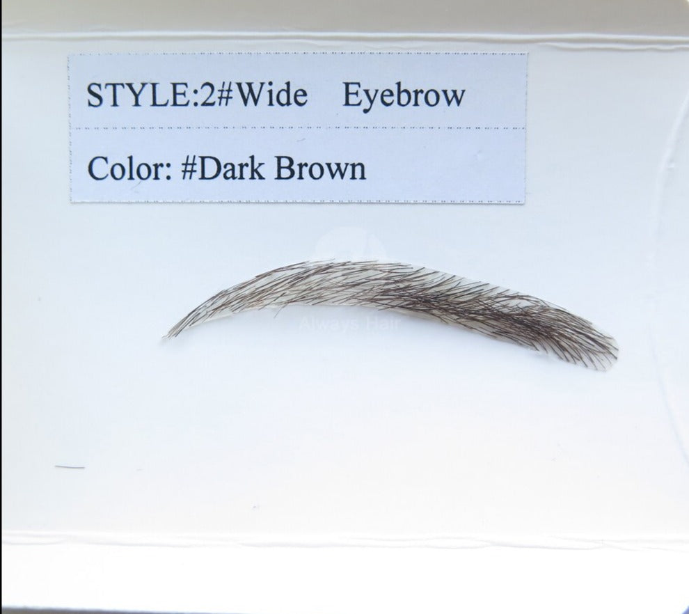 Real Human Hair Eyebrow Injection PU False Eyebrows