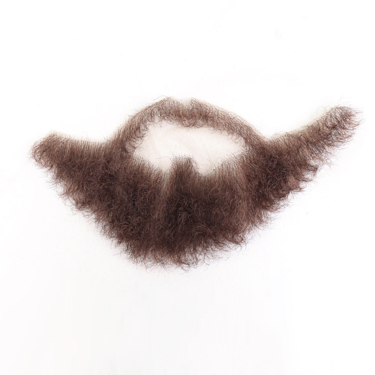 Human Hair Fake Beard Mustache for Men Lace Invisible False Beard