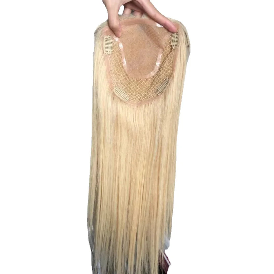 Human Hair Clip-In Topper for Women Remy Hair Extensions Real Hair Pieces - product view