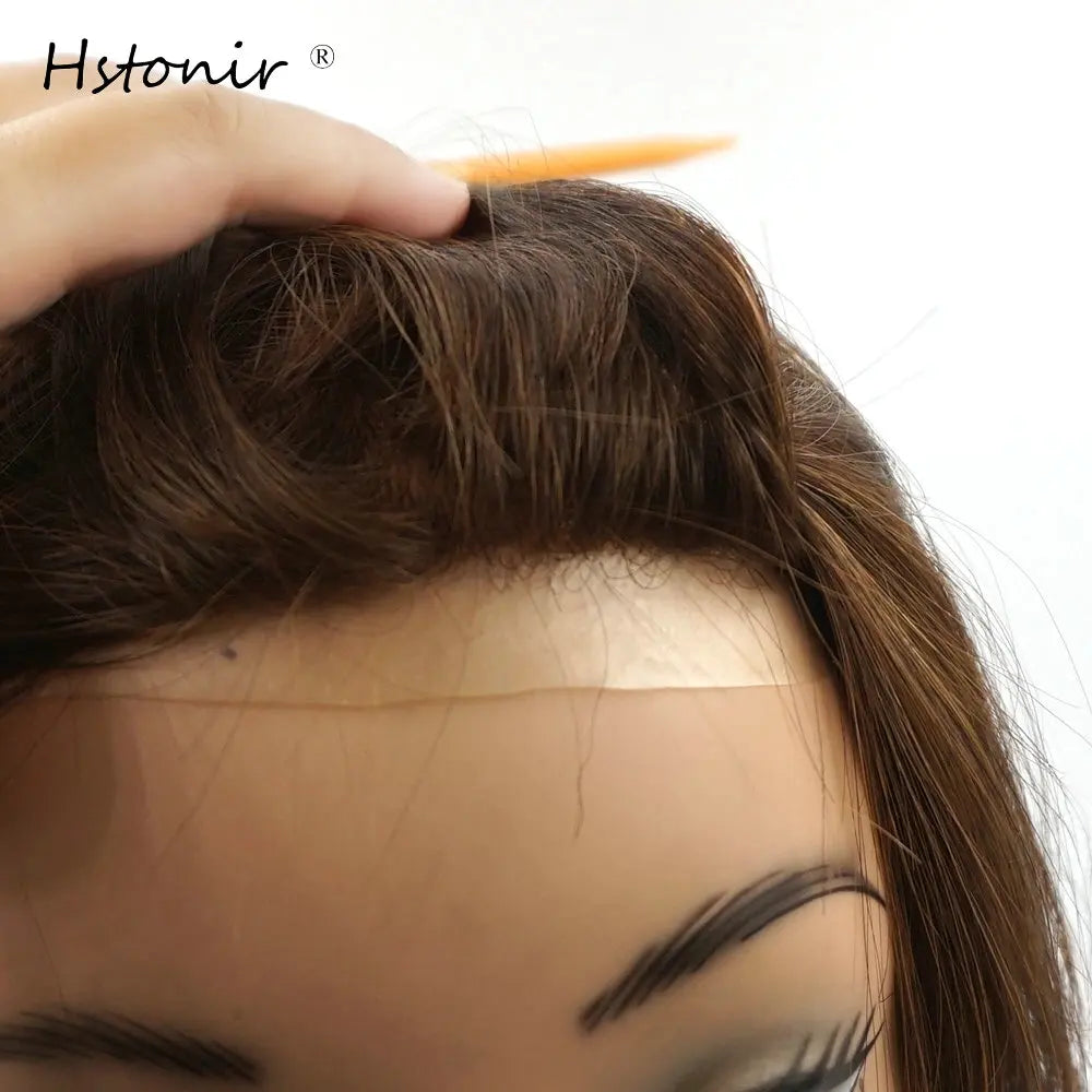 Remy menneskehår topper til kvinder Injection toupee Blond brun hårdel
