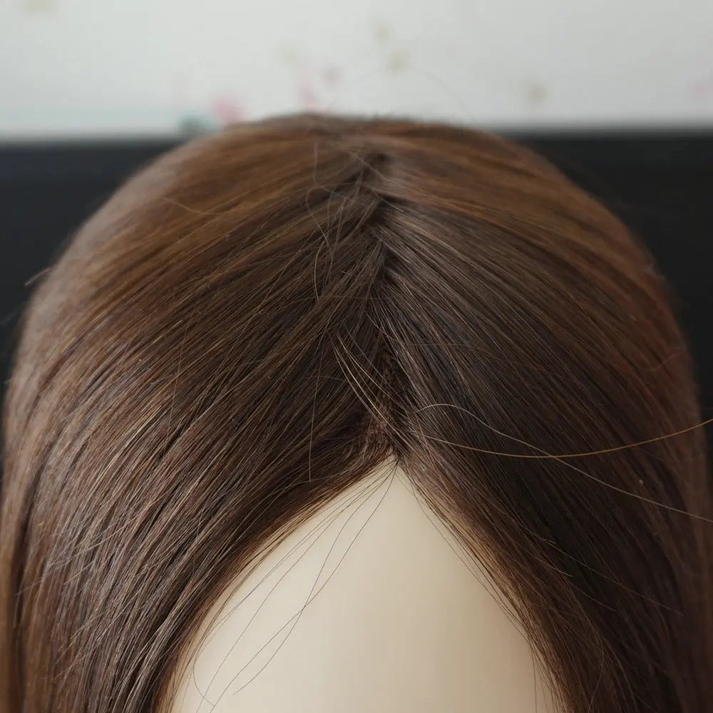 Clip de cheveux humains dans les extensions de cheveux naturels Remy Mono Lace avec trame