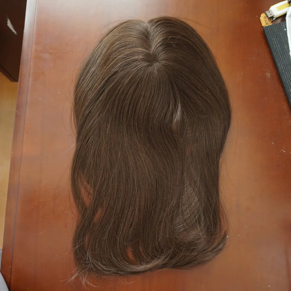 Clip de cheveux humains dans les extensions de cheveux naturels Remy Mono Lace avec trame