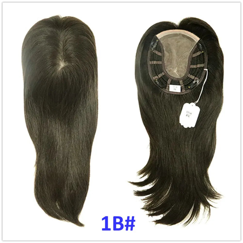 Clip de cheveux humains dans les extensions de cheveux naturels Remy Mono Lace avec trame