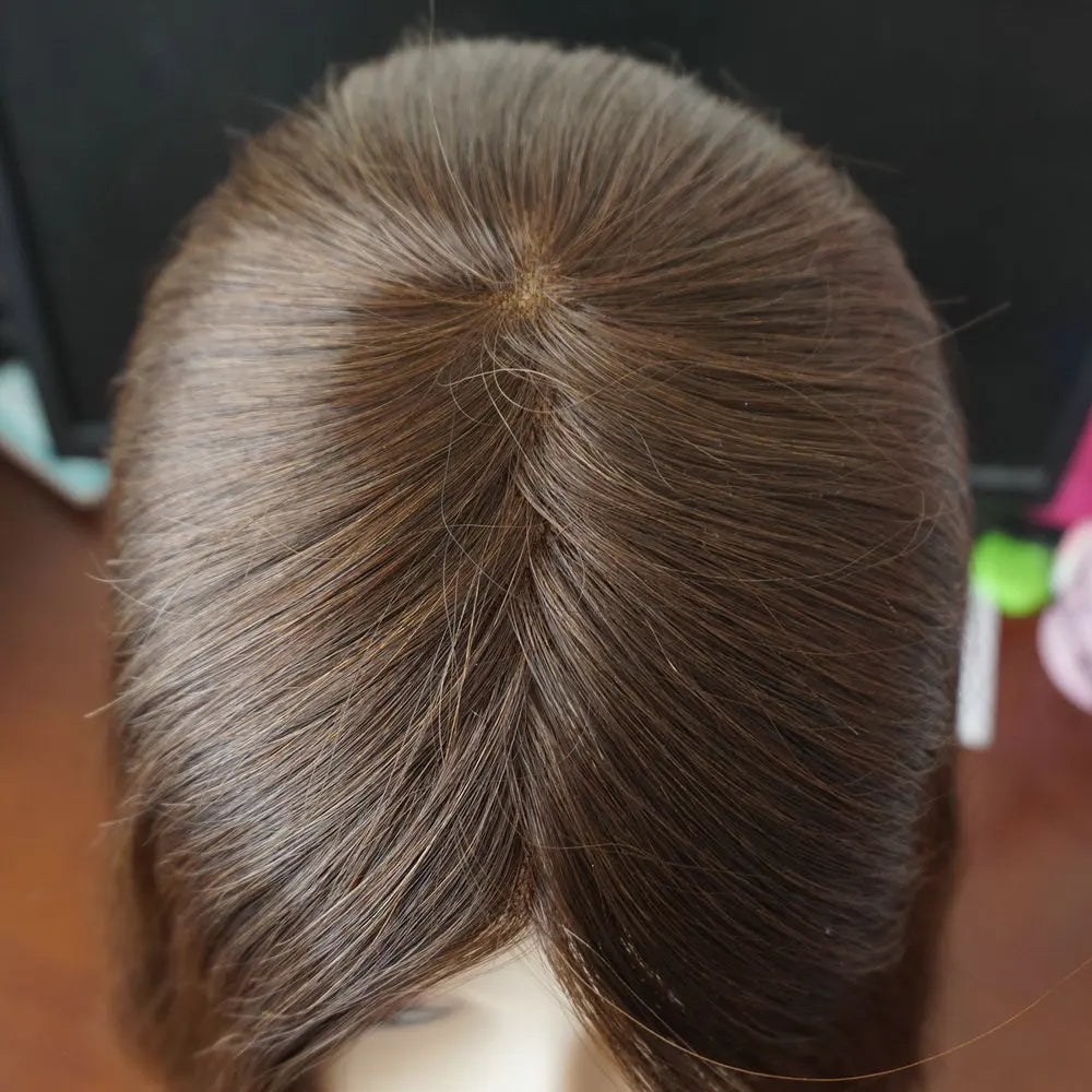 Clip de cheveux humains dans les extensions de cheveux naturels Remy Mono Lace avec trame