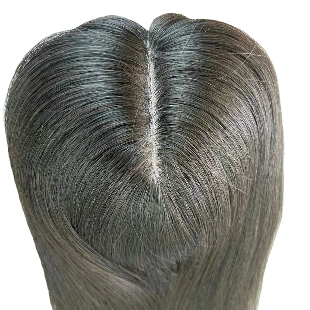 Silk Base Hair Toppers Natural Human Hair Toupee for Women Remy Hairpiece