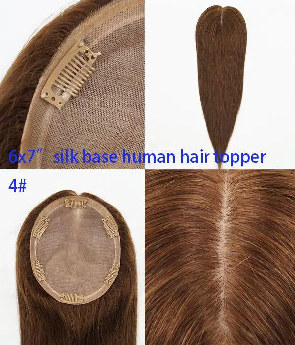 Highlight Remy Human Hair Toppers for Women Natural Jewish Wig Kosher Toupee