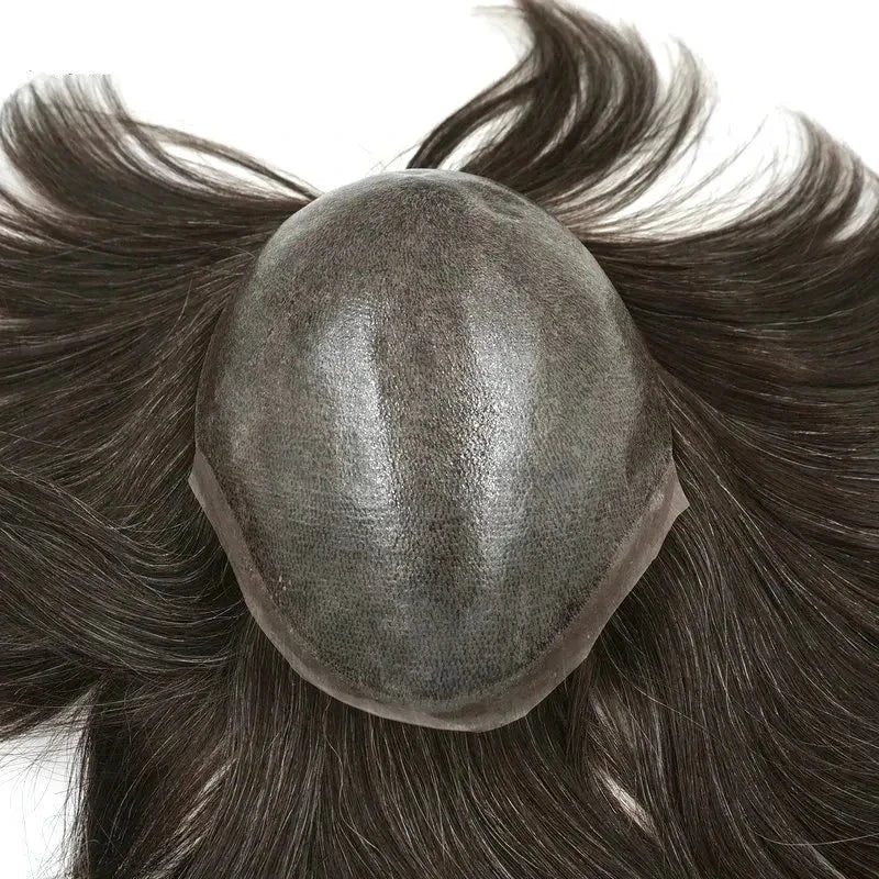 Topper zastępczy z ludzkich włosów Remy, 8 cali, proste włosy, tupet