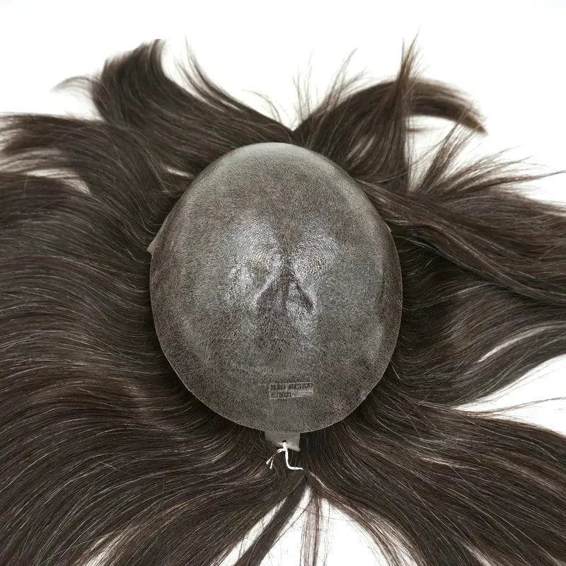 Topper zastępczy z ludzkich włosów Remy, 8 cali, proste włosy, tupet