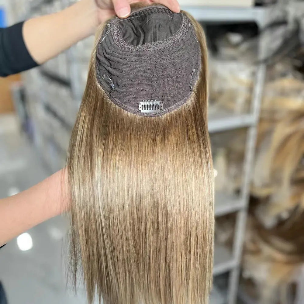 Remy-ihmishiustopperi klipsillä, luonnollinen aito hiuslisäke naisille