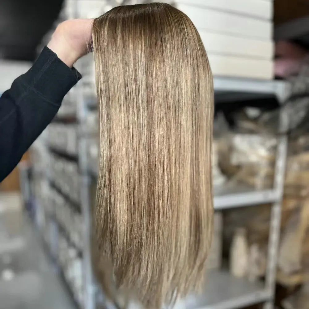 Remy Human Hair Clip-In Topper Natural Real Hairpiece for Women - product view