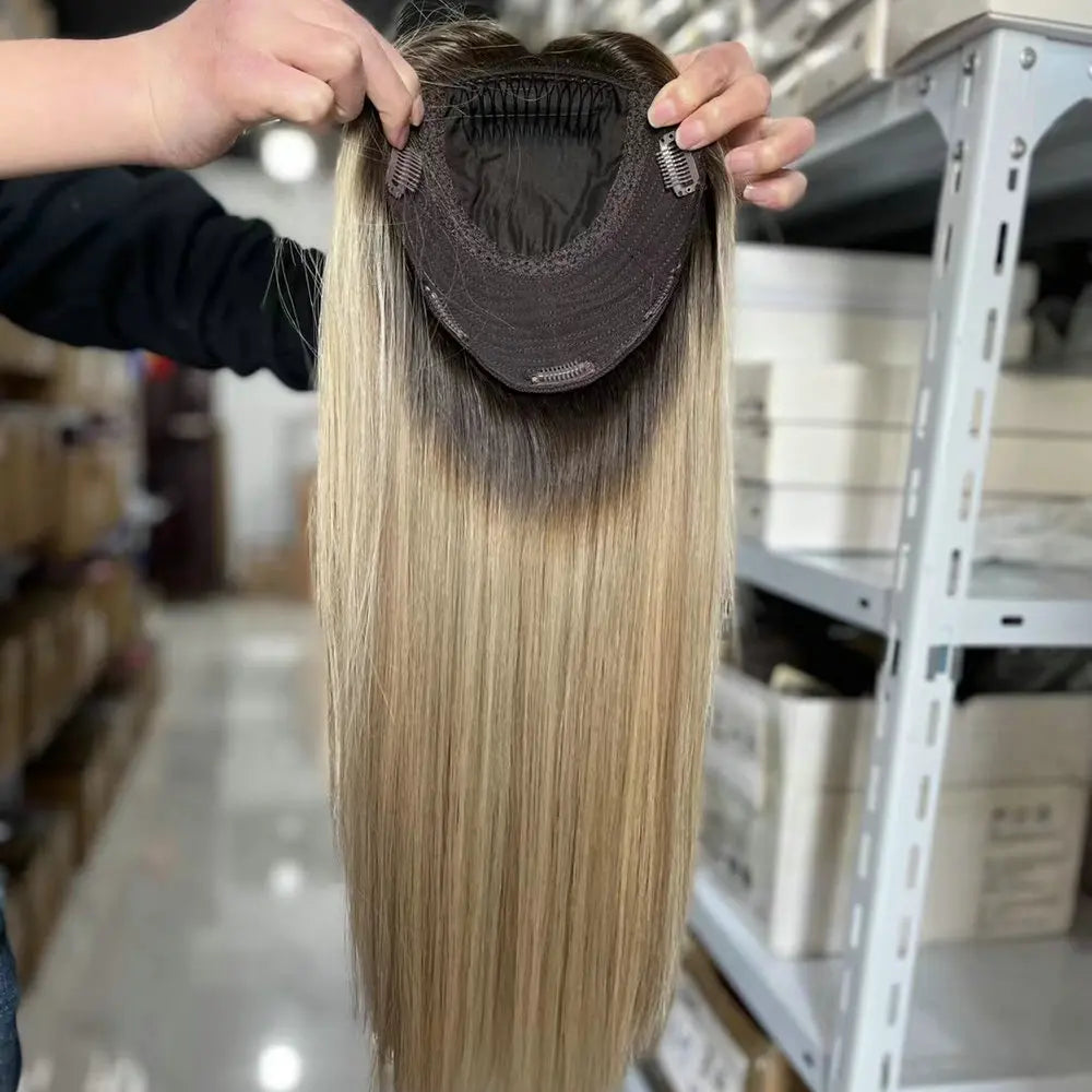 Remy-ihmishiustopperi klipsillä, luonnollinen aito hiuslisäke naisille