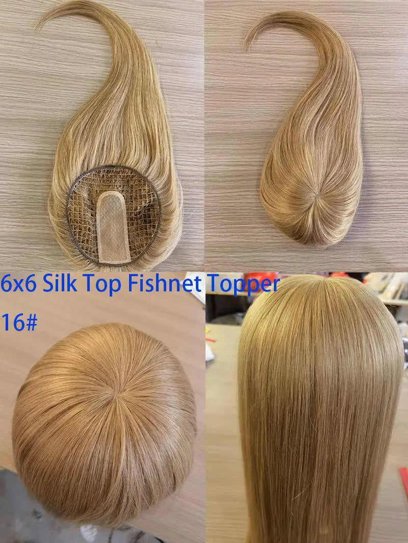 Topper z ludzkich włosów Remy, clip-in, przedłużenia dla kobiet, tupet, cabelo postiche