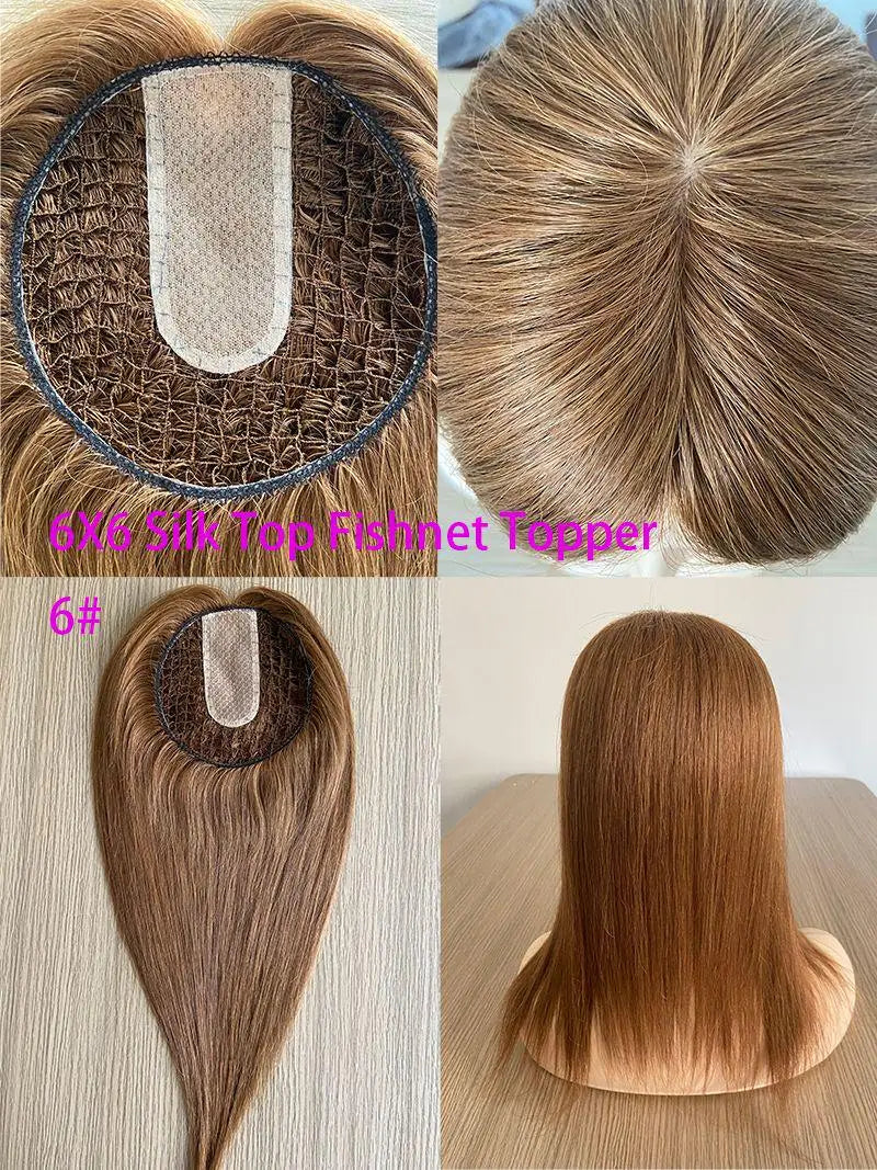 Remy Human Hair Topper Clip In Extensions for Women Toupee Cabelo Postiche