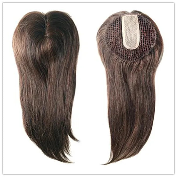 Magiczna nakładka na włosy z klipsem, ludzkie włosy Remy, siateczka rybacka, jednoczęściowa peruka z jedwabną przedziałką