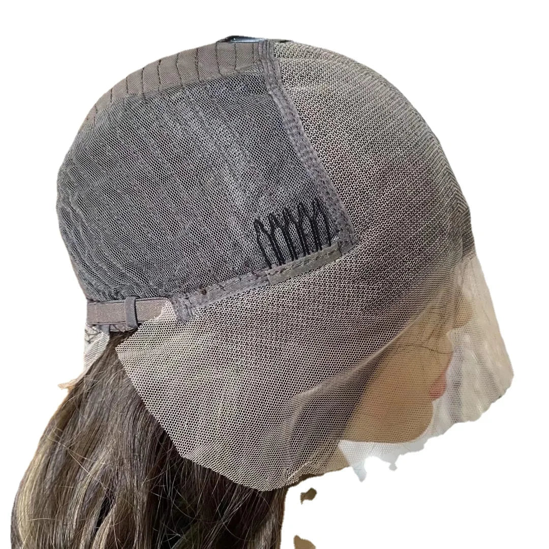 Lange Blonde Wellige Remy Echthaar Spitzenfrontperücken für Frauen