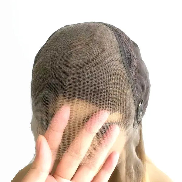 Lange Blonde Wellige Remy Echthaar Spitzenfrontperücken für Frauen