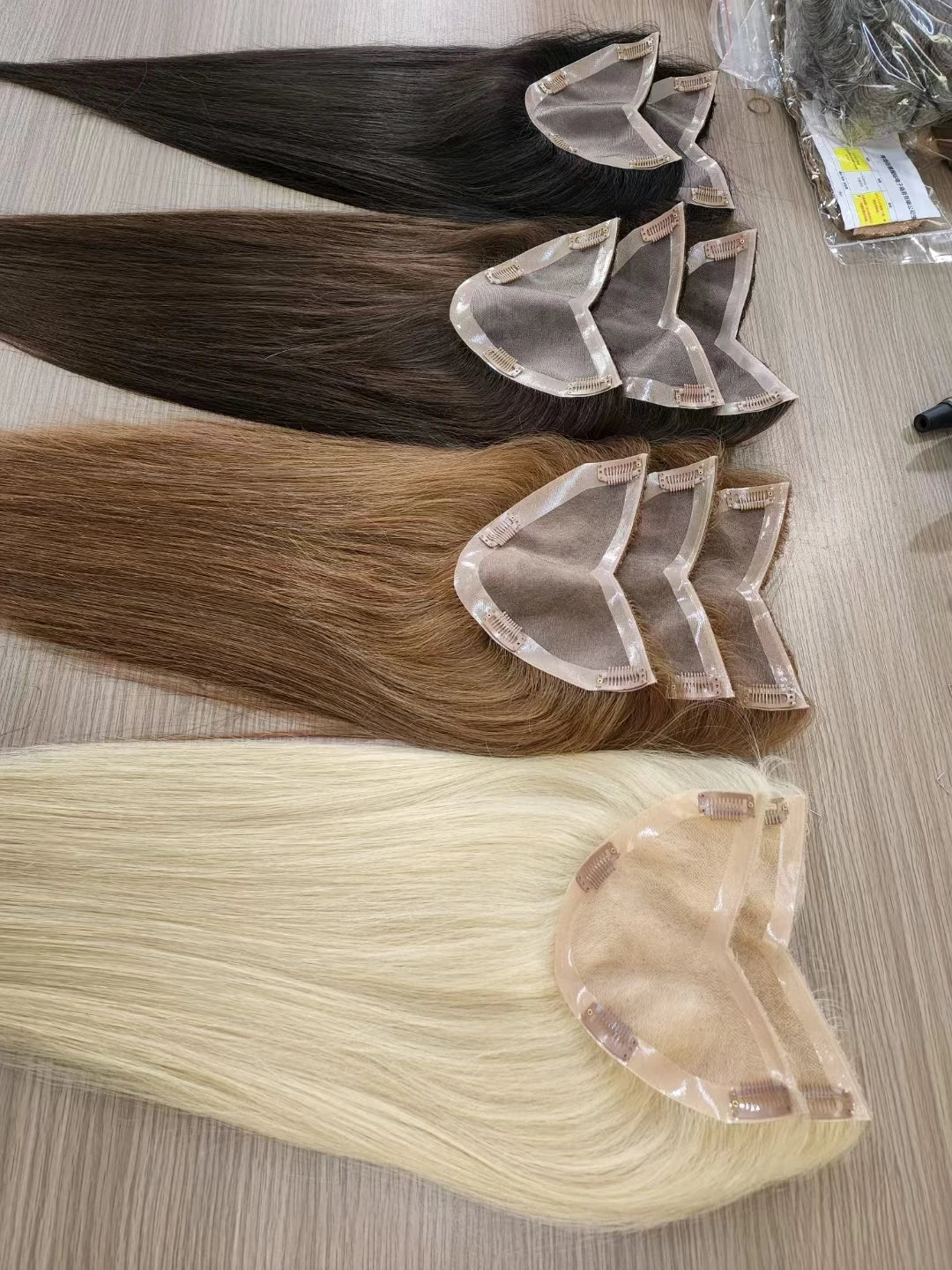 Human Hair Toupee Clip In Extensions for Women Natural Hair Topper