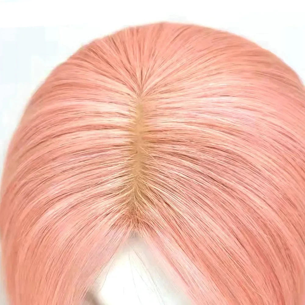 Rosa remy menneskehår topper for kvinner klips i silkebase extensions