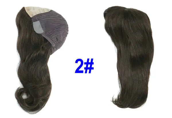 Remy Hair Wig Brown Lace and Poly Coating Replacement for Women