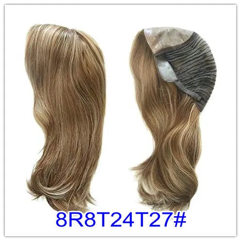 Remy Hair Wig Brown Lace and Poly Coating Replacement for Women