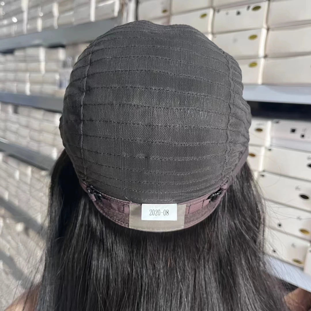 Remy hajból készült paróka, barna csipkével és polisztirol bevonattal, póthaj nőknek