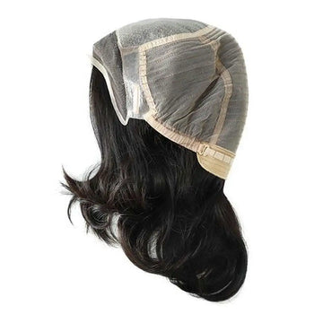 Női platinaszőke rövid emberi hajból készült paróka, természetes selyem alapú csipkés front, Remy hajból, orvosi póthaj