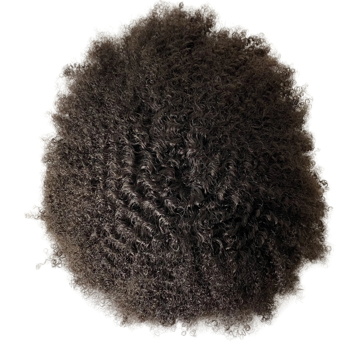 Root 6mm Wave Unit Human Hair Mono Toupee for Black Men