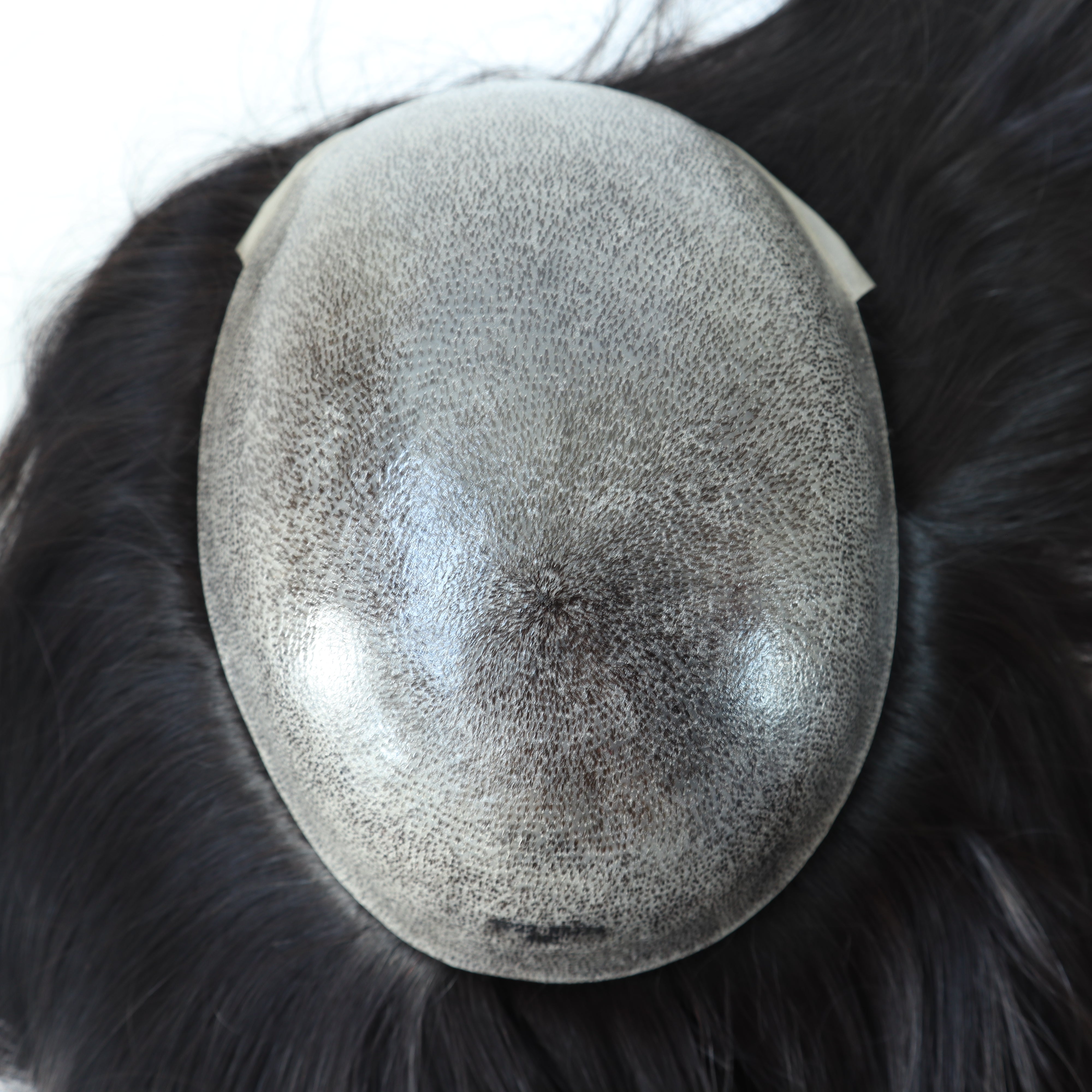 14" 16" toppery z ludzkich włosów, wstrzykiwana cienka baza ze skóry dla kobiet