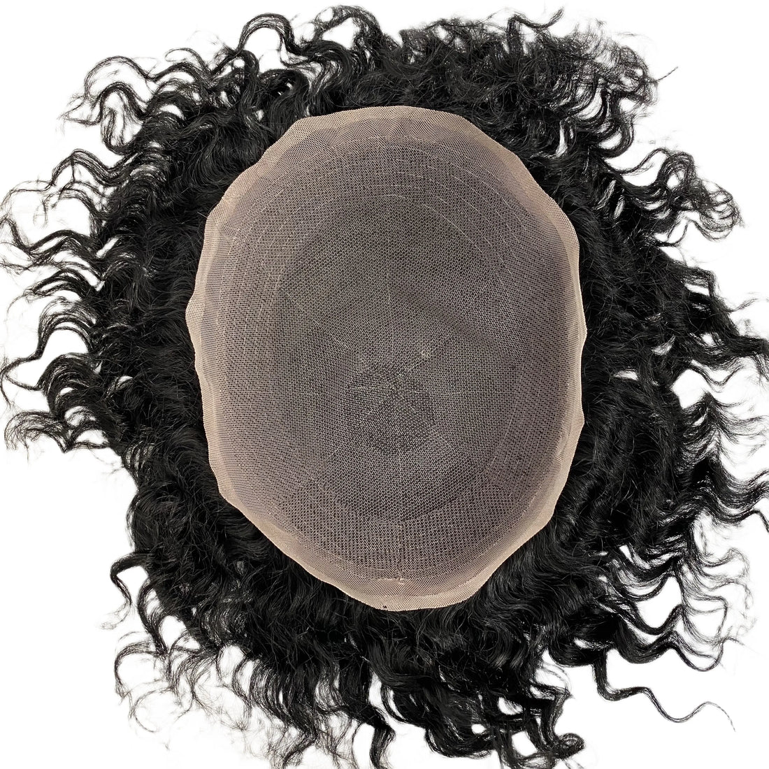 20mm Wave Toupee Full Lace Units for Black Men - hair color detail