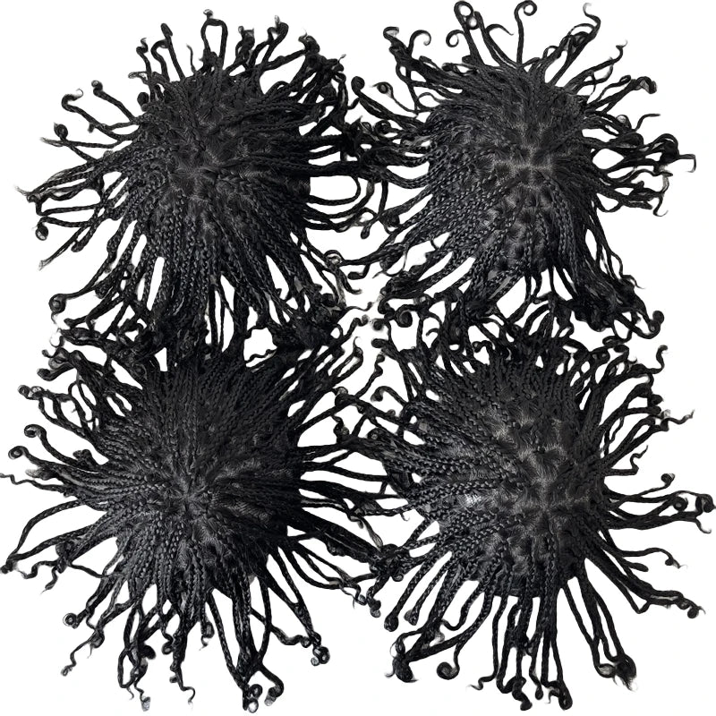 Indiai Szűz Emberi Haj Teljes Csipkés Tupé Box Fonásokkal 8x10 Sötétbarna Férfiaknak