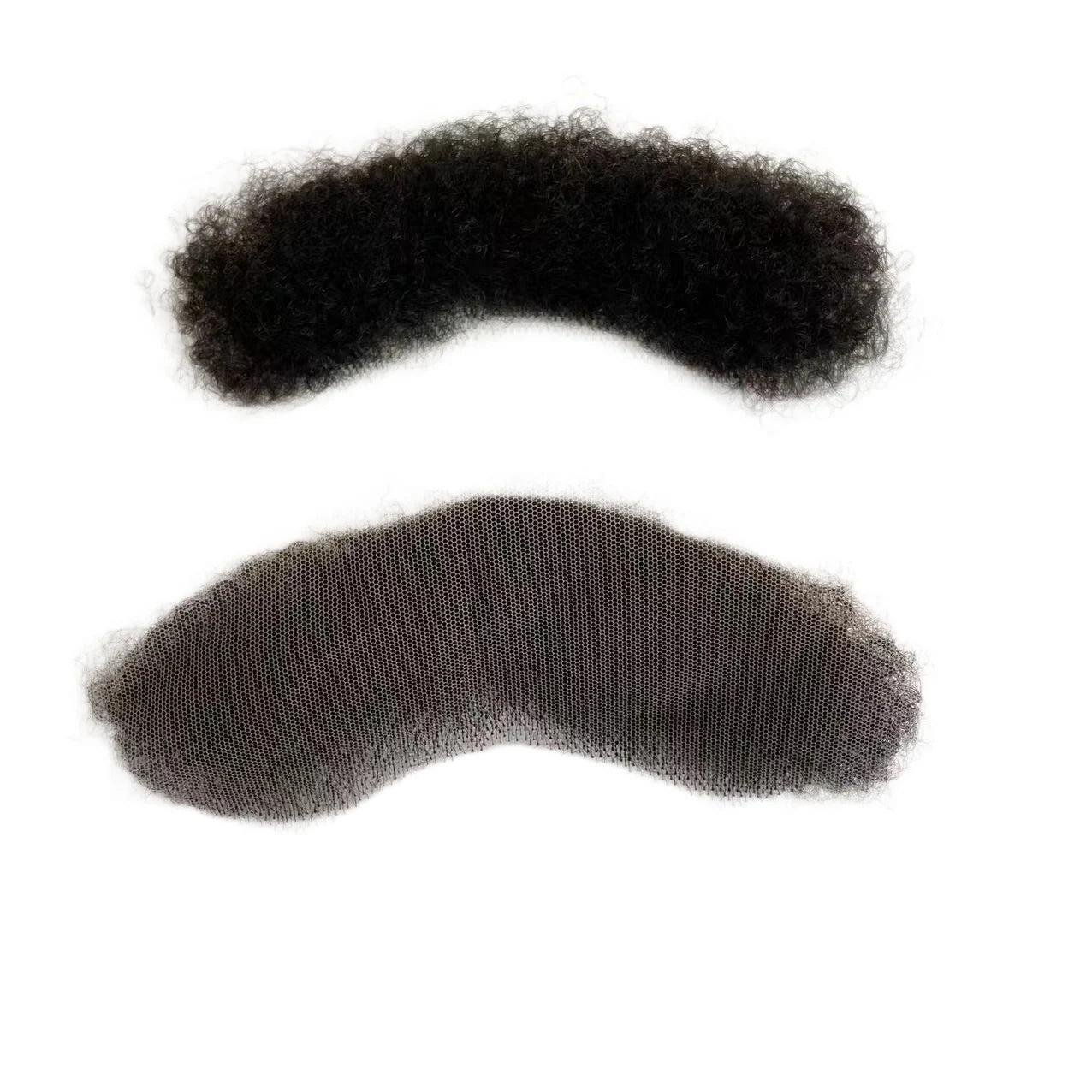 4 mm-es hullámú emberi hajból készült homlokpóthaj 1B10 1B szürke afro hajvonal