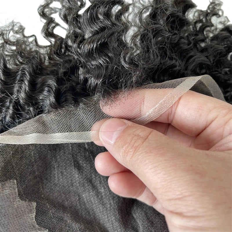 Indyjski dziewiczy tupet z włosów ludzkich, fala 8 mm #1B, baza ze szwajcarskiej koronki 8x10 dla czarnoskórych mężczyzn