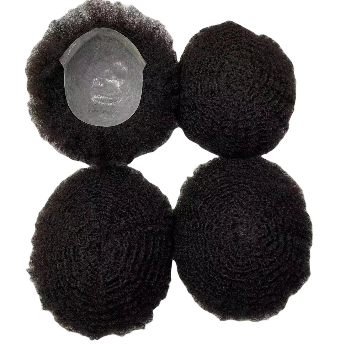 6mm Wave Thin Full Skin Hair System for Men - worn view