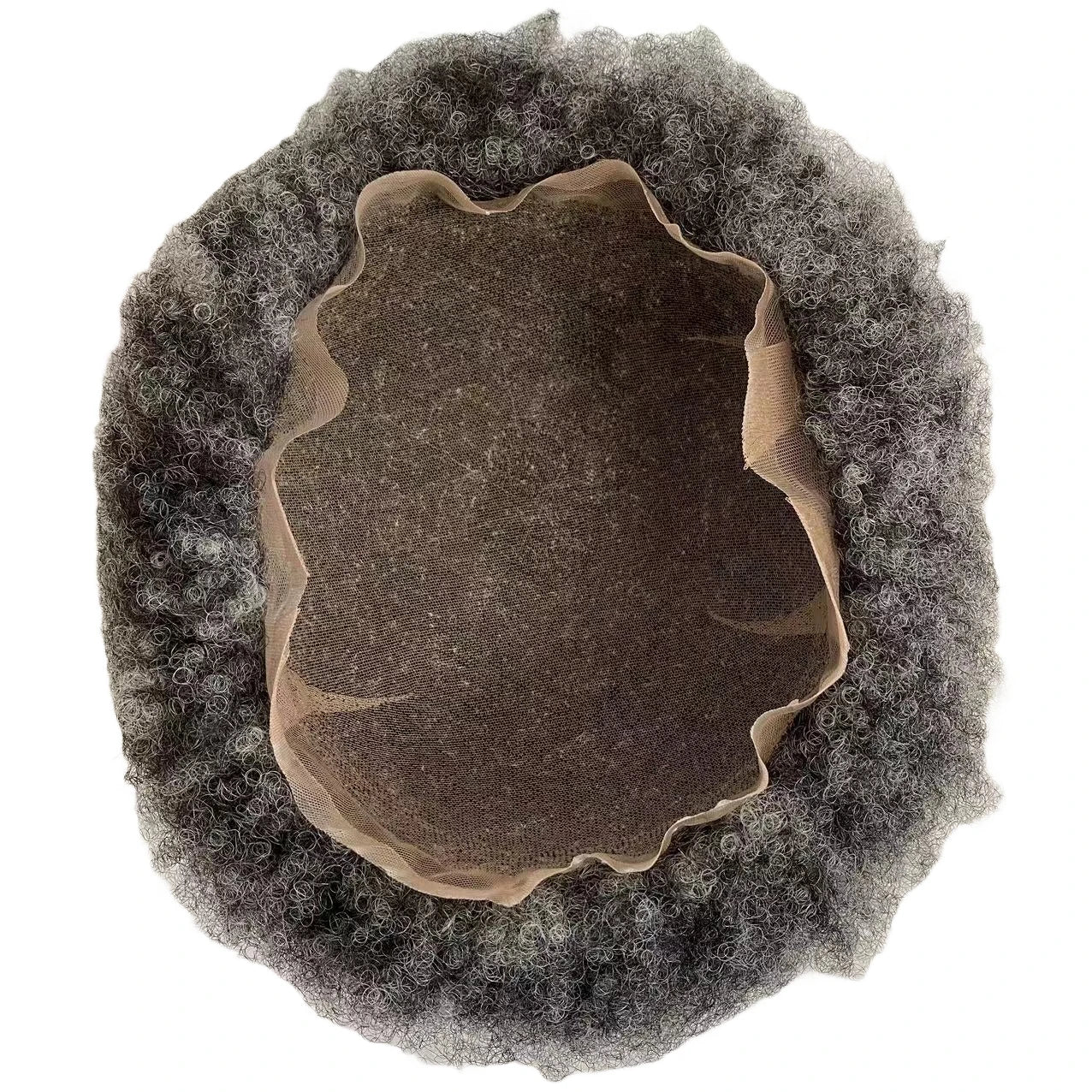 4 mm afro göndör teljes csipkés paróka férfiaknak, 10"x10"