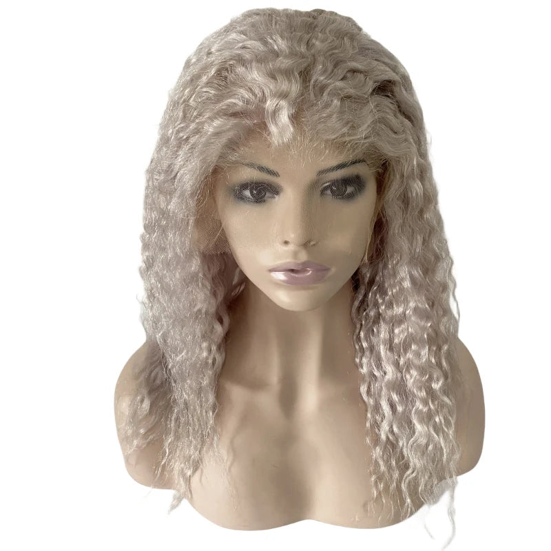 Lace Front Double Drawn Human Hair Wig for Black Women - front hairline view