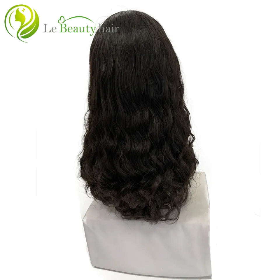 Jewish Kosher Wigs Natural Wave Unprocessed European Hair Lace Top Transparent Invisible Swiss Lace Wig