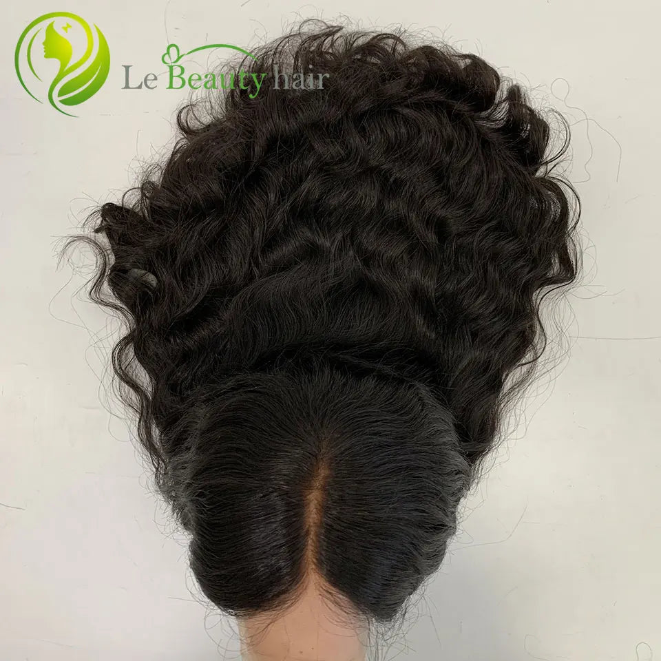 Jewish Kosher Wigs Natural Wave Unprocessed European Hair Lace Top Transparent Invisible Swiss Lace Wig