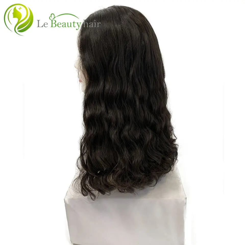 Jewish Kosher Wigs Natural Wave Unprocessed European Hair Lace Top Transparent Invisible Swiss Lace Wig