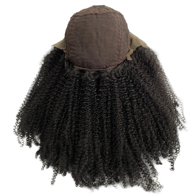 Parrucca Ricci Crespi Densità 150% in Pizzo Frontale per Donne Nere