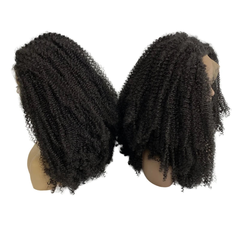 Kinky Curl 150% Density Front Lace Wig for Black Women